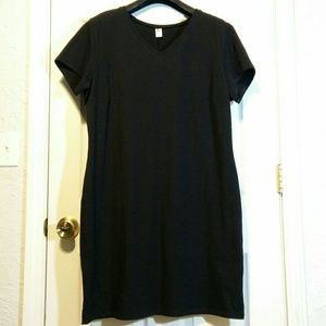Black V neck Old navy Tshirt dress XXL